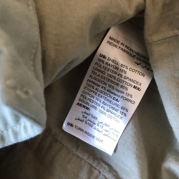 Chicos Green Boho Beaded Button Down Moto Jacket - Picture 7 of 10